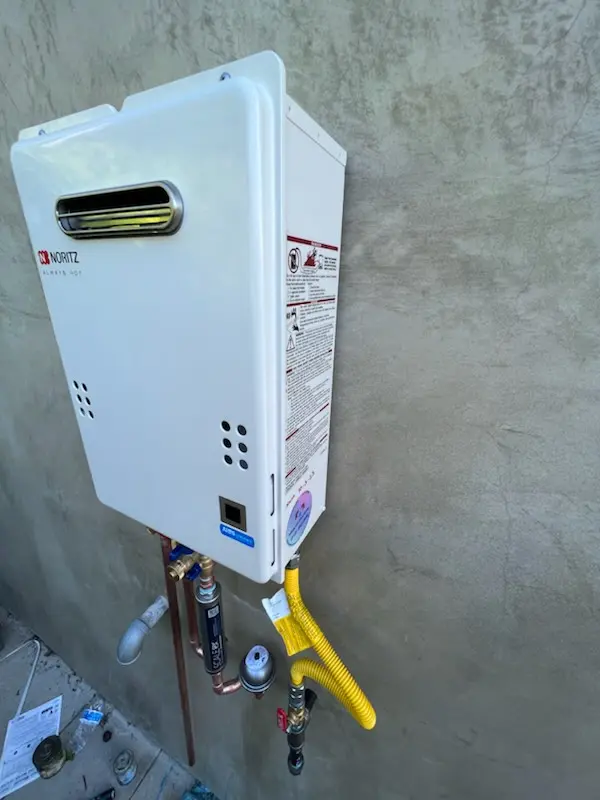 Tankless water heater installation for Shirley Gate Park homes